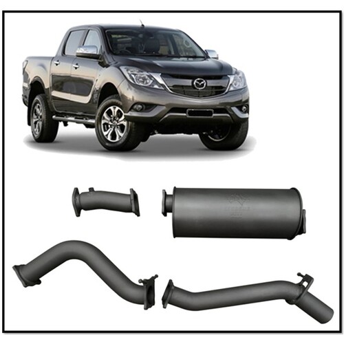 REDBACK 4X4 3" 409 STAINLESS STEEL DPF BACK MUFFLER EXHAUST SYSTEM FITS MAZDA BT-50 UR 3.2L 7/16-9/20