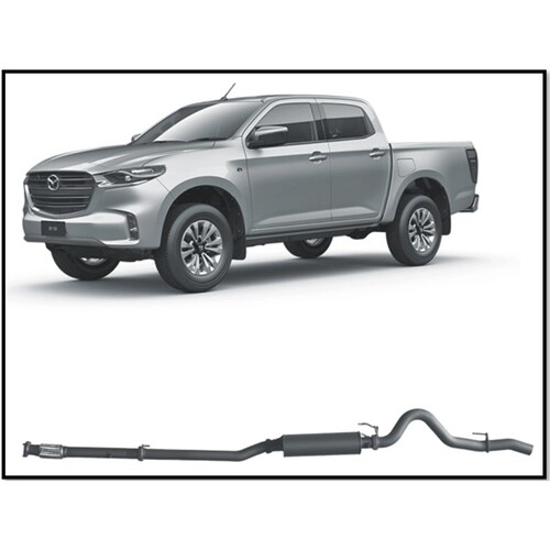 REDBACK 4X4 3" 409 STAINLESS STEEL DPF BACK MUFFLER EXHAUST SYSTEM FITS MAZDA BT-50 RG 3.0L 7/20-ON
