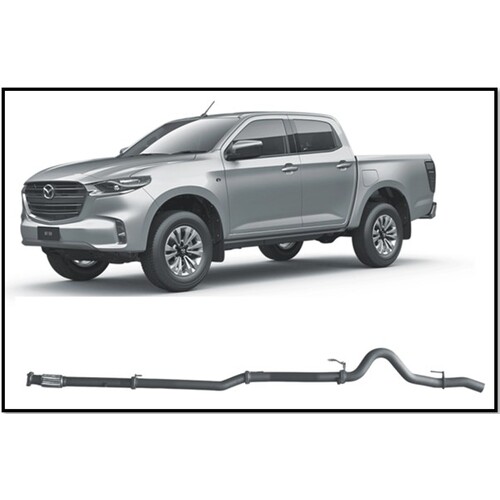 REDBACK 4X4 3" 409 STAINLESS STEEL DPF BACK PIPE ONLY EXHAUST SYSTEM FITS MAZDA BT-50 RG 3.0L 7/20-ON