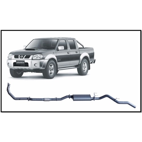 REDBACK 4X4 3" 409 STAINLESS STEEL TURBO BACK CAT/MUFFLER EXHAUST SYSTEM FITS NISSAN NAVARA D22 2.5L YD25 2007-2015