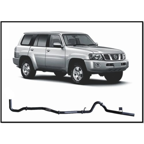 REDBACK 4X4 3" 409 STAINLESS STEEL DUMP PIPE BACK PIPE ONLY EXHAUST SYSTEM FITS NISSAN PATROL Y61 GU 4.2L TD42-T 1999-2006