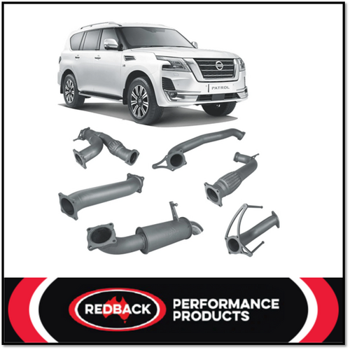 REDBACK 4X4 3" 409 STAINLESS STEEL CAT BACK PIPE ONLY EXHAUST SYSTEM FITS NISSAN PATROL Y62 5.6L V8 2012-ON