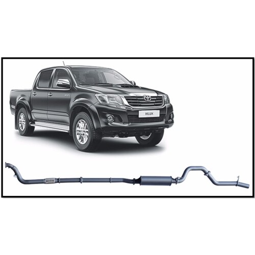 REDBACK 4X4 3" 409 STAINLESS STEEL TURBO BACK CAT/MUFFLER EXHAUST SYSTEM FITS TOYOTA HILUX KUN26R 2005-2015