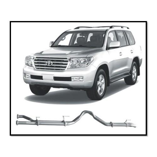 REDBACK 4X4 3" STAINLESS STEEL DPF BACK PIPE ONLY EXHAUST FITS TOYOTA LANDCRUISER VDJ200R 2015-ON