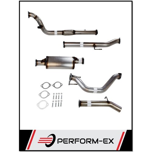 PERFORM-EX 3" STAINLESS STEEL NO CAT/MUFFLER TURBO BACK EXHAUST SYSTEM FITS TOYOTA HILUX KUN26R 3.0L 4CYL 2005-2015